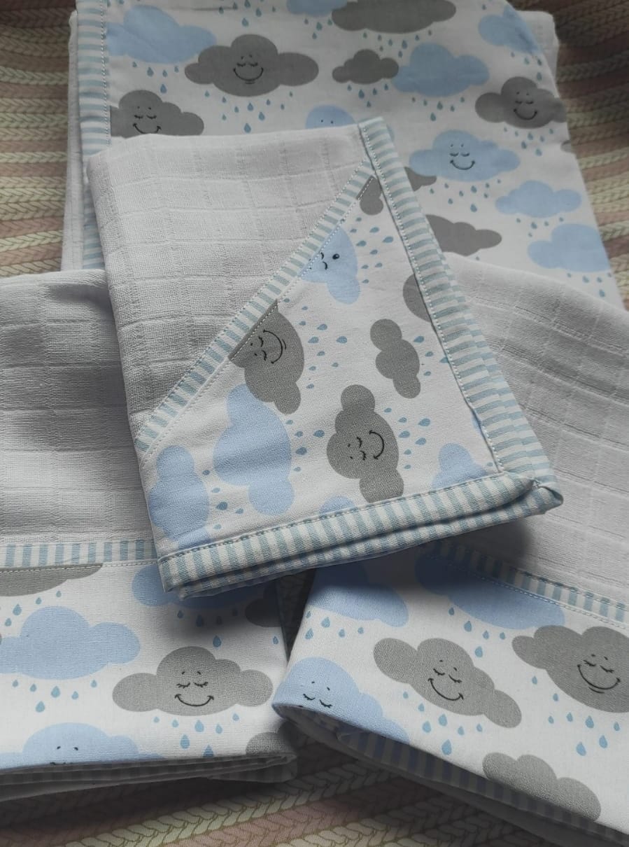 Kit Fralda 3 Peças, Banho, Passeio